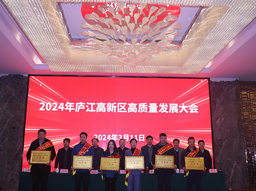 【喜报】米兰·(中国区)体育官方网站电气荣获2023年庐江高新区企业高质量发展一等奖！